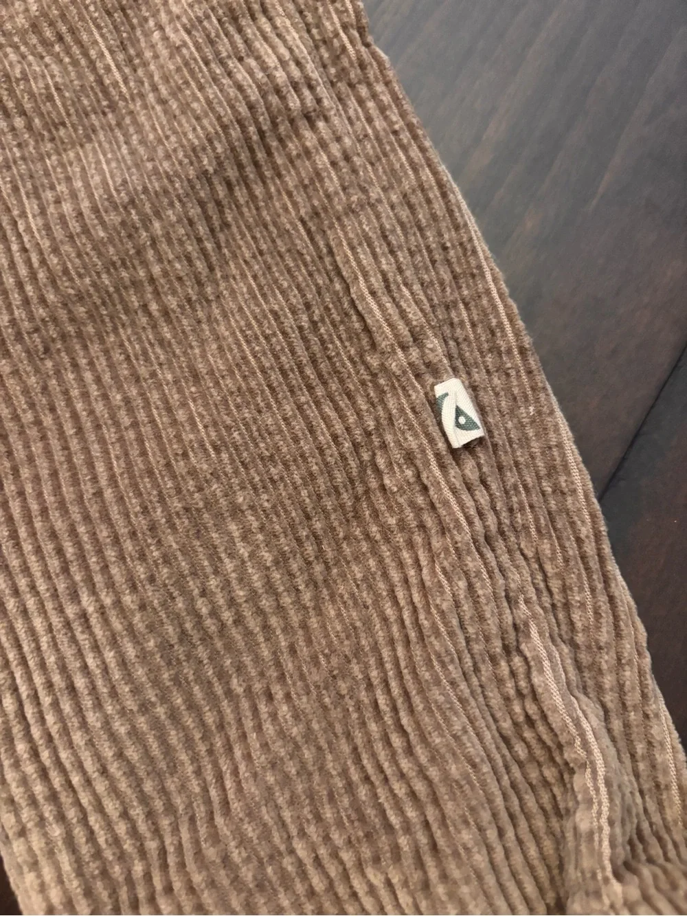 Easy Peasy Brown Corduroy Drawstring Pants